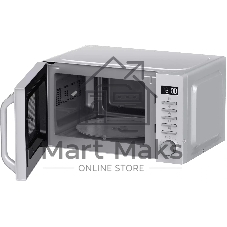 Микроволновая печь Haier HMB-DM208SA серебристый/черный, 20 л, 800 Вт, переключатели - кнопки, поворотный механизм