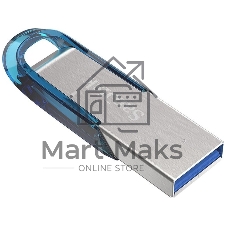 Флешка USB 128Gb SanDisk CZ73 Ultra Flair, USB 3.0, Tropical синий