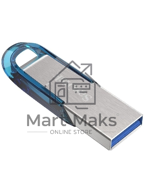 Флешка USB 128Gb SanDisk CZ73 Ultra Flair, USB 3.0, Tropical синий