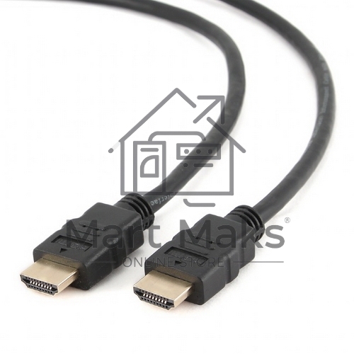 Кабель Cablexpert HDMI CC-HDMI4-6, 19M/19M, v2.0, медь, позол.разъемы, экран, 1.8м, черный, пакет