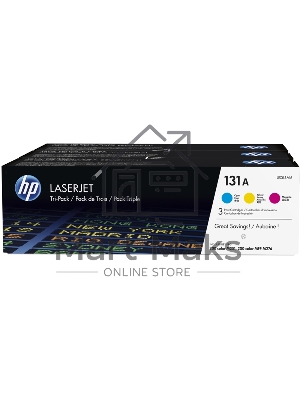Картридж лазерный комплект HP 131A U0SL1AM голубой/пурпурный/желтый для HP LJ Pro 200/Color M251/M251n/M25 (3 х 1800стр.)