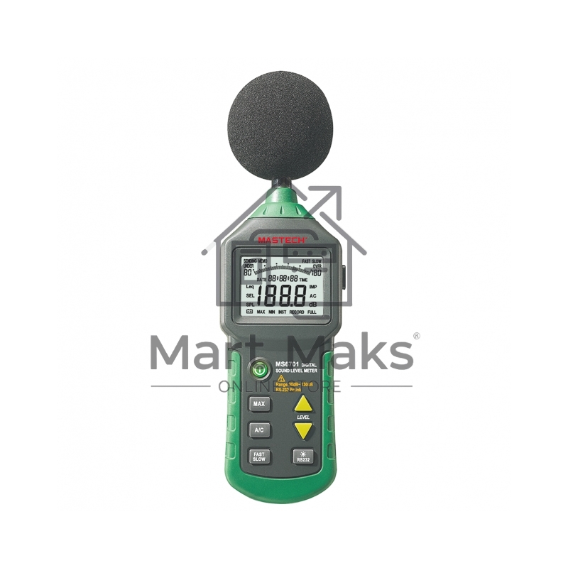 Цифровой измеритель уровня шума MS6701 MASTECH