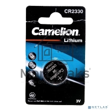 Элемент питания литиевый CR CR2330 BL-1 (блист.1шт) Camelion 3074