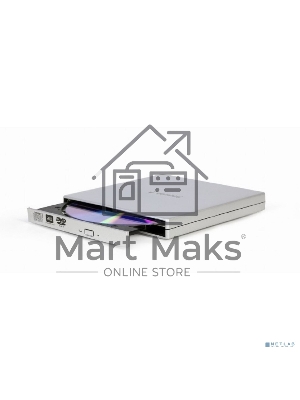 Оптический привод внешний с интерфейсом USB 2.0 Gembird DVD-USB-02-SV пластик, серебро