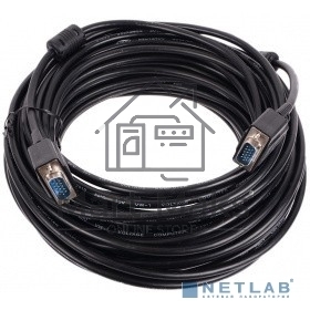 Кабель соединительный SVGA (15M/M) 20m 2 фильтра TV-COM QCG120H-20M