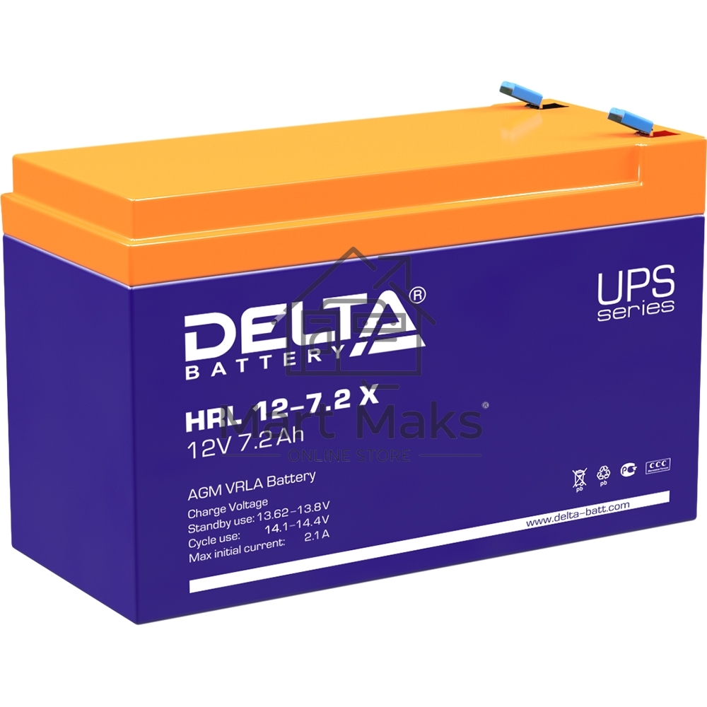 Батарея Delta HRL 12-7.2Х (12V 7.2Ah)