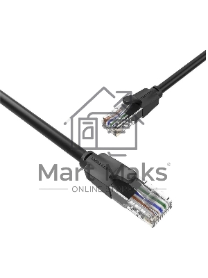 Патч-корд Vention прямой UTP cat.6, RJ45 - 10м. черный
