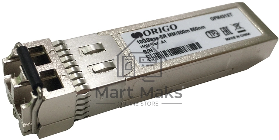 Трансивер ORIGO OFM431XT SFP+ Transceiver, 10GBase-SR, Duplex LC, 850nm, Multi-mode, 300M