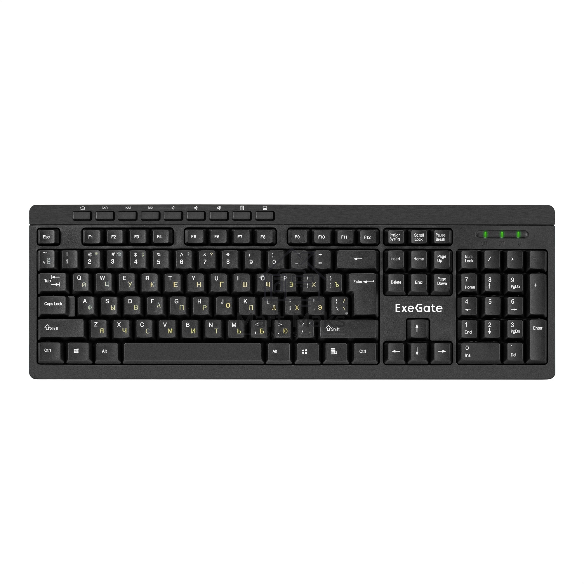 Комплект клавиатура+мышь ExeGate Professional Standard Combo MK260 беспроводной, USB, 1200 DPI, чёрный