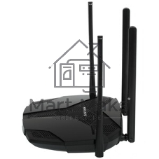 Двухдиапазонный роутер MERCUSYS MR80X AX3000 Wi-Fi 6, до 574 Мбит/с на 2,4 ГГц + до 2402 Мбит/с на 5 ГГц,4 фиксированные внешние антенны, 3 гигабитных порта LAN, 1 гигабитный порт WAN