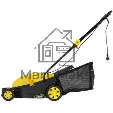 Газонокосилка роторная Huter ELM-2000T, от сети, 2000 Вт