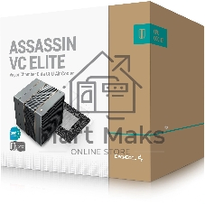Устройство охлаждения(кулер) Deepcool ASSASSIN VC Elite Soc-AM5/AM4/1200/2066/1700/1851 черный 4-pin 22.6-29.3dB Al+Cu 300W 1772gr Ret (R-ASN4-BKNVNN-GJD)