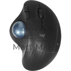 Трекбол Logitech M575S черный оптическая 2000dpi беспров. BT/Radio USB2.0 (910-007035)
