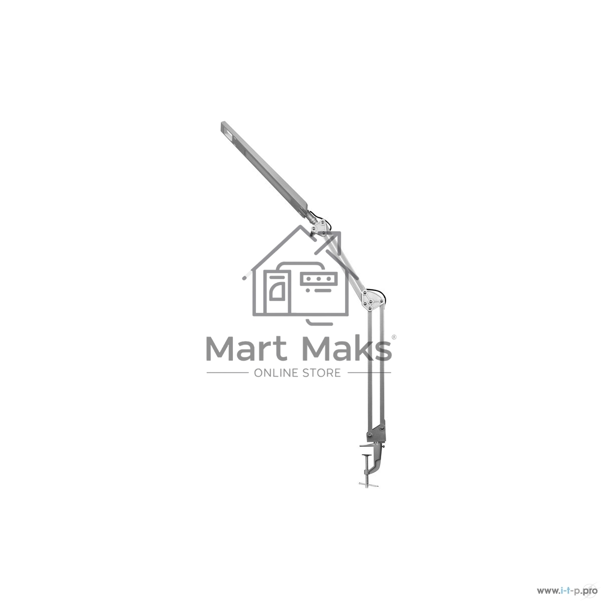 Camelion KD-821 C03 серебро LED (Св-к наст.,8 Вт, 230В, 2 ур.ярк,350лм, струбцина)