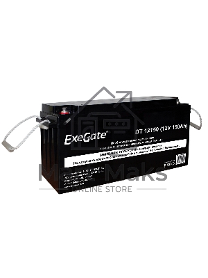 Аккумуляторная батарея ExeGate DT 12150 (12V 150Ah, под болт М8)