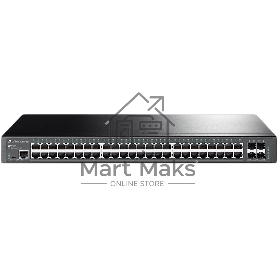Коммутатор 48-портовый гигабитный управляемый уровня 2+ TP-Link TL-SG3452X JetStream с четырьмя слотами SFP+ 10 Гбит/с