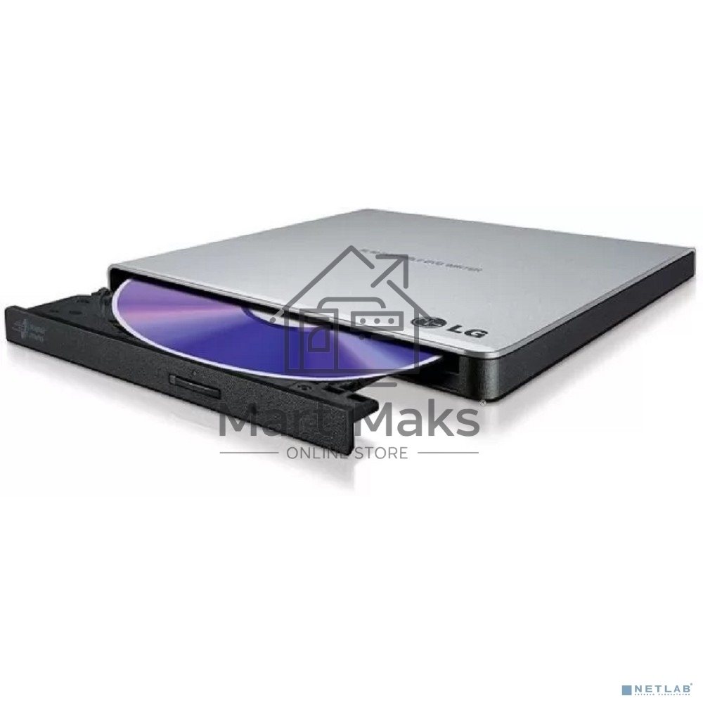 Привод DVD-RW LG GP57ES40 серебристый USB внешний