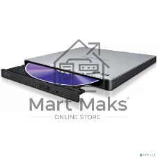 Оптический привод DVD-RW LG GP57ES40 серебристый USB внешний