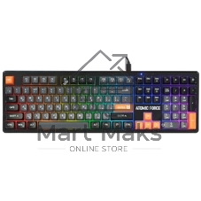 Клавиатура проводная игровая Defender Atomic Force GK-005 RU,чер/сер,108кн+FN,радуж,1.5м