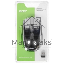 Мышь беспроводная Acer OMR030 черный, 1600 dpi, радиоканал, USB, кнопки - 4