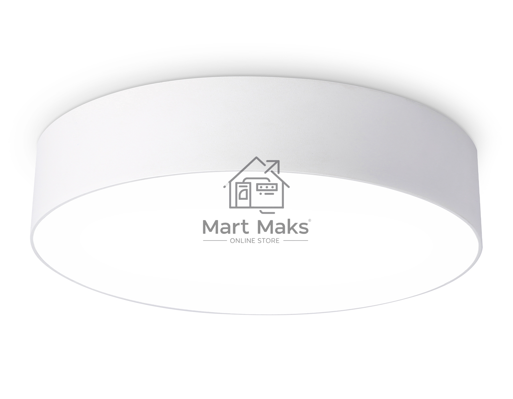 Потолочный светодиодный светильник Ambrella light FV5524 WH белый LED 35W 4200K D300*58 (Без ПДУ)
