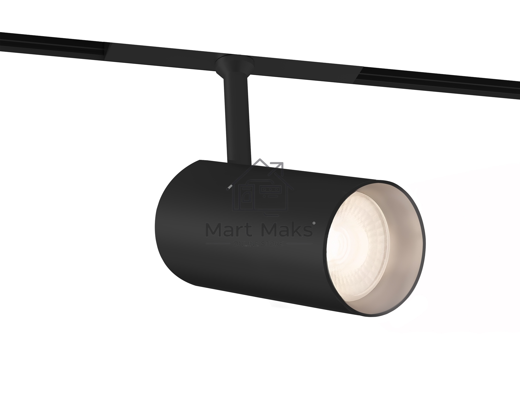 Трековый акцентный светильник Ambrella light GL4435 BK черный IP20 20W 3CCT 3000-6000K SMART 48V 24° D65*140