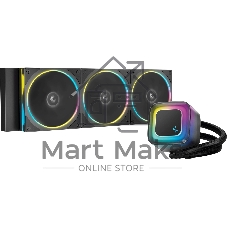 Система жидкостного охлаждения Deepcool LE360 PRO ARGb Soc-AM5/AM4/1200/1700/1851 черный 4-pin 19-33dB Al 300W 1817gr Ret (R-LE360PRO-BKAMMC-G-1)