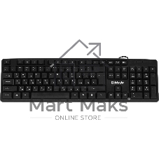 Клавиатура проводная Defender Element HB-520, USB, черный