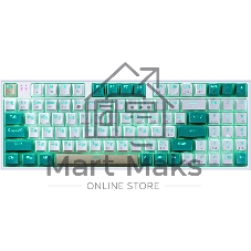 Клавиатура беспроводная Defender REDRAGON VEIGAR USB, Bluetooth/Радиоканал, бело-голубая
