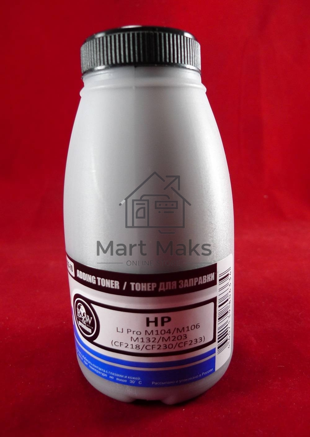 Тонер HP LJ Pro M104/M106/M132/M203 (CF218/CF230/CF233) (для оригинальных картриджей) (фл. 70г) B&W Premium фас. Россия
