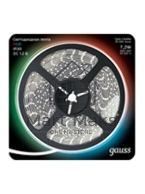 Лента светодиодная Gauss 312000407LED 5050-SMD 7.2W 12V DC RGB блистер 5м