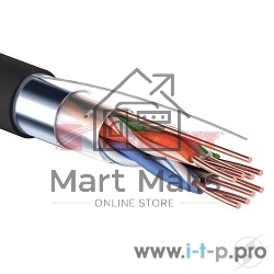 Кабель витая пара Rexant FTP 4PR 24AWG, CAT5e наружный (OUTDOOR) (бухта 305 м)