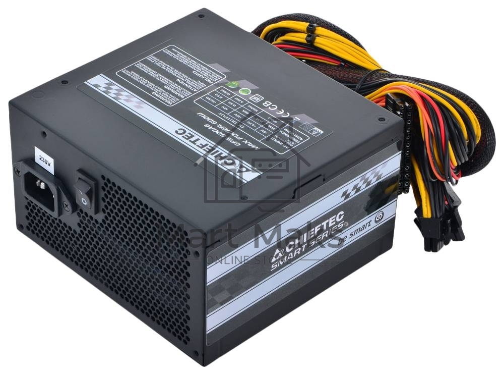 Блок питания Chieftec RTL GPS-600A8, 600Вт, 80 PLUS, 120мм, черный