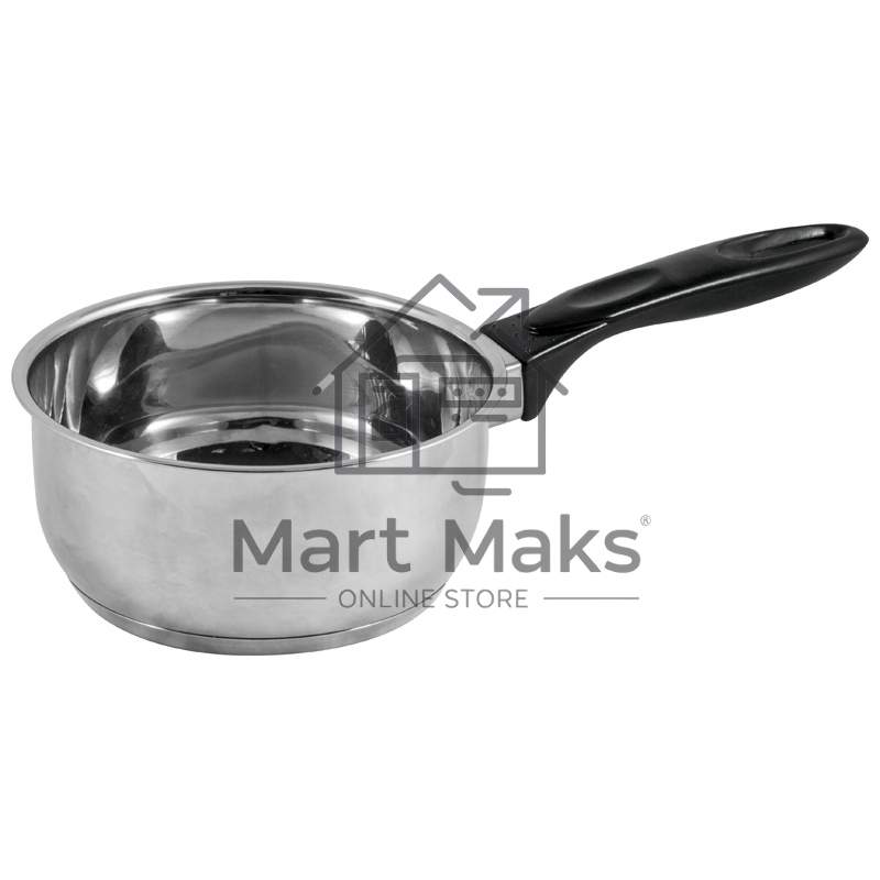 Ковш Mallony Mestolo-16 из нерж стали с бакел ручкой, зерк полировка, объем 1,4 л, диа 16 см, капсулир дно