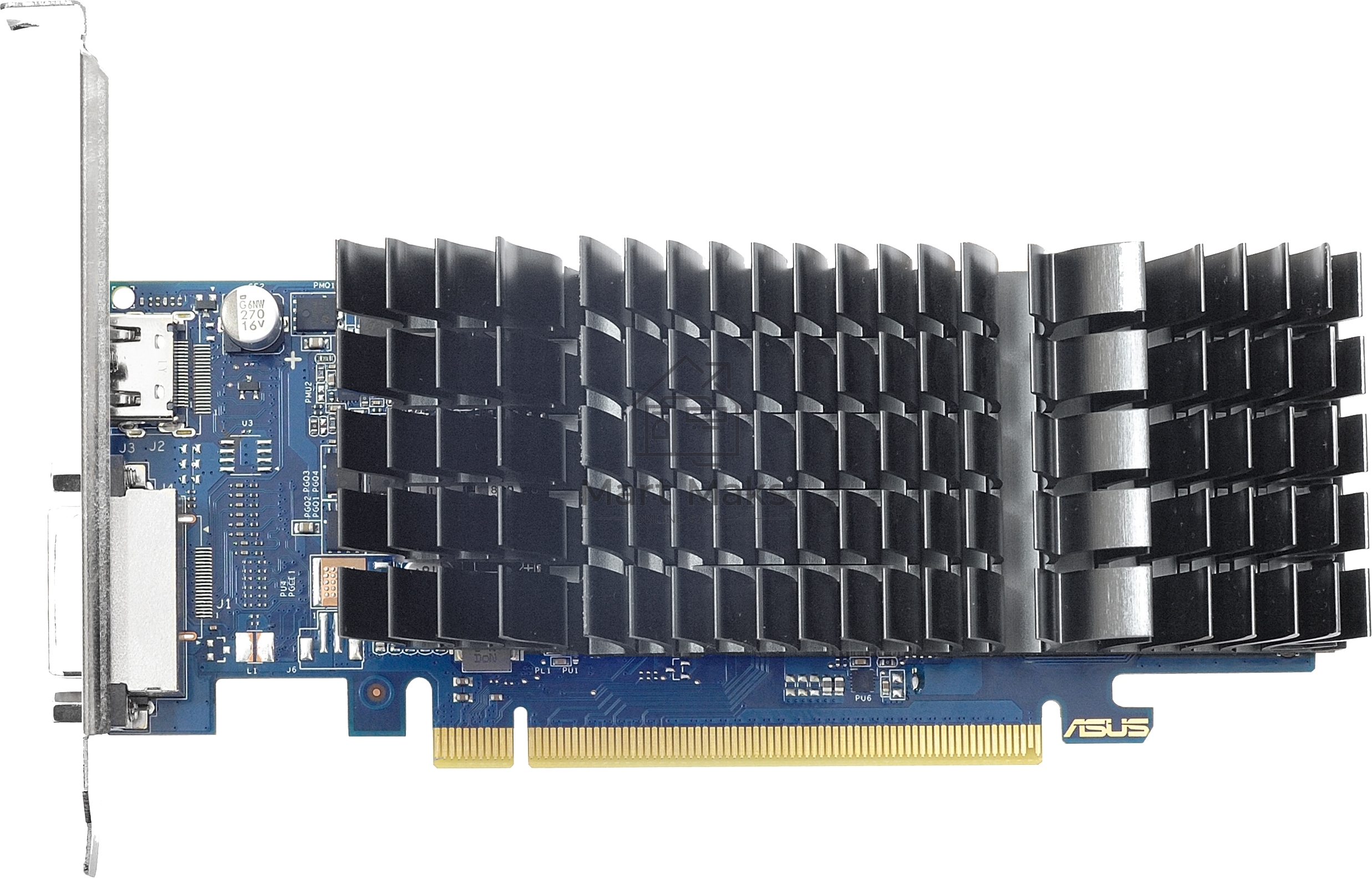 Видеокарта ASUS NVIDIA GT1030-SL-2G-BRK GT 1030 2048Mb 64 GDDR5 1228/6008 DVIx1 HDMIx1 HDCP Ret low profile