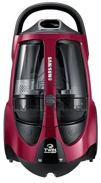 Пылесос Samsung VCC885FH3P красный, 430/2200 Вт, уборка сухая, пылесборник двойная камера 2л
