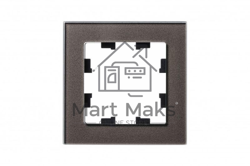 Рамка 1-м AtlasDesign Nature стекло мокко SchE ATN320601