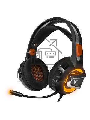 Гарнитура игровая CROWN CMGH-3003 Black&orange