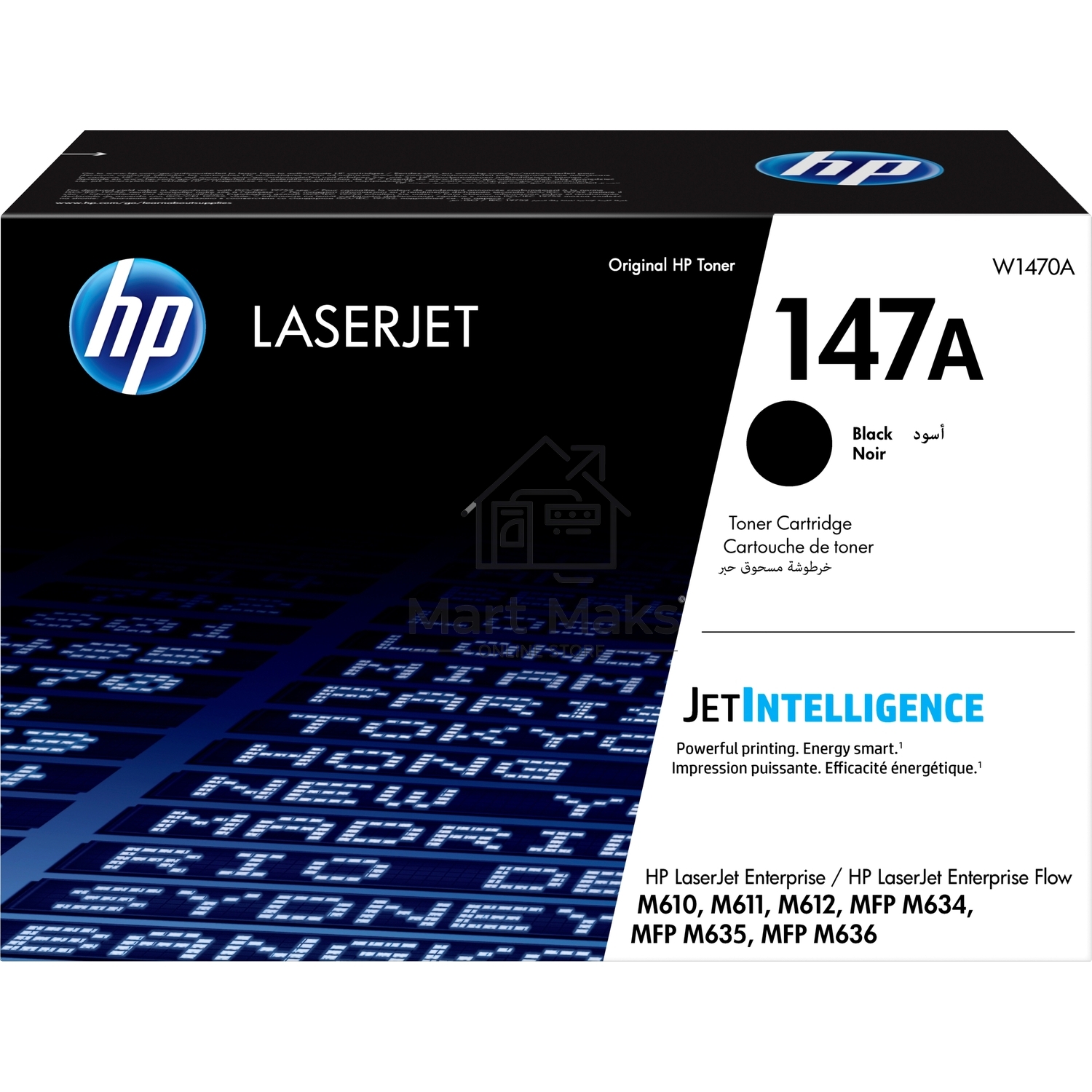 Картридж лазерный HP 147A W1470A черный (10500стр.) для HP LaserJet M610dn