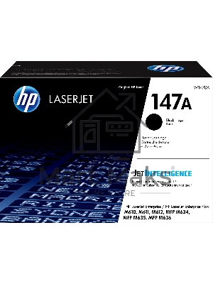Картридж лазерный HP 147A W1470A черный (10500стр.) для HP LaserJet M610dn