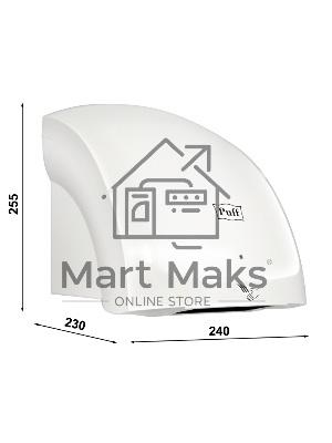 Сушилка для рук Puff 8817 1800Вт белый