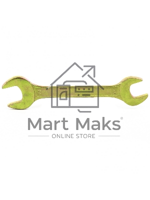 Ключ рожковый, 24 х 27 мм, желтый цинк Сибртех