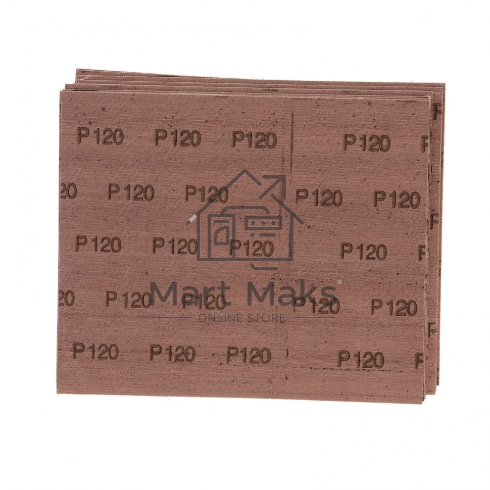Шлифлист СИБРТЕХ на тканевой основе, P 120 230 х 280 мм, 10 шт. 756457