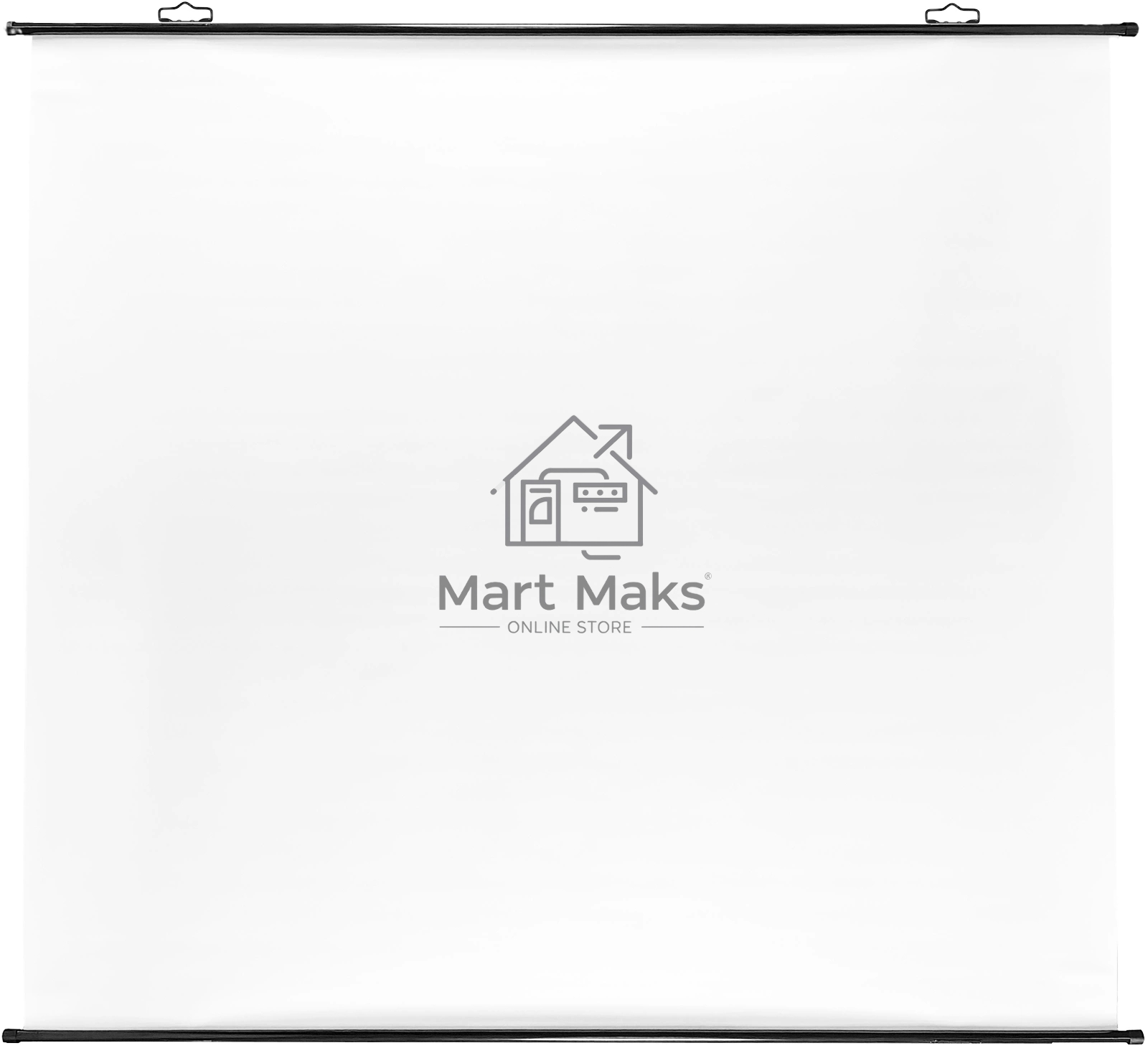 Экран Cactus 150x150см Map type CS-PSRM-150x150-BK 1:1 настенно-потолочный рулонный черный