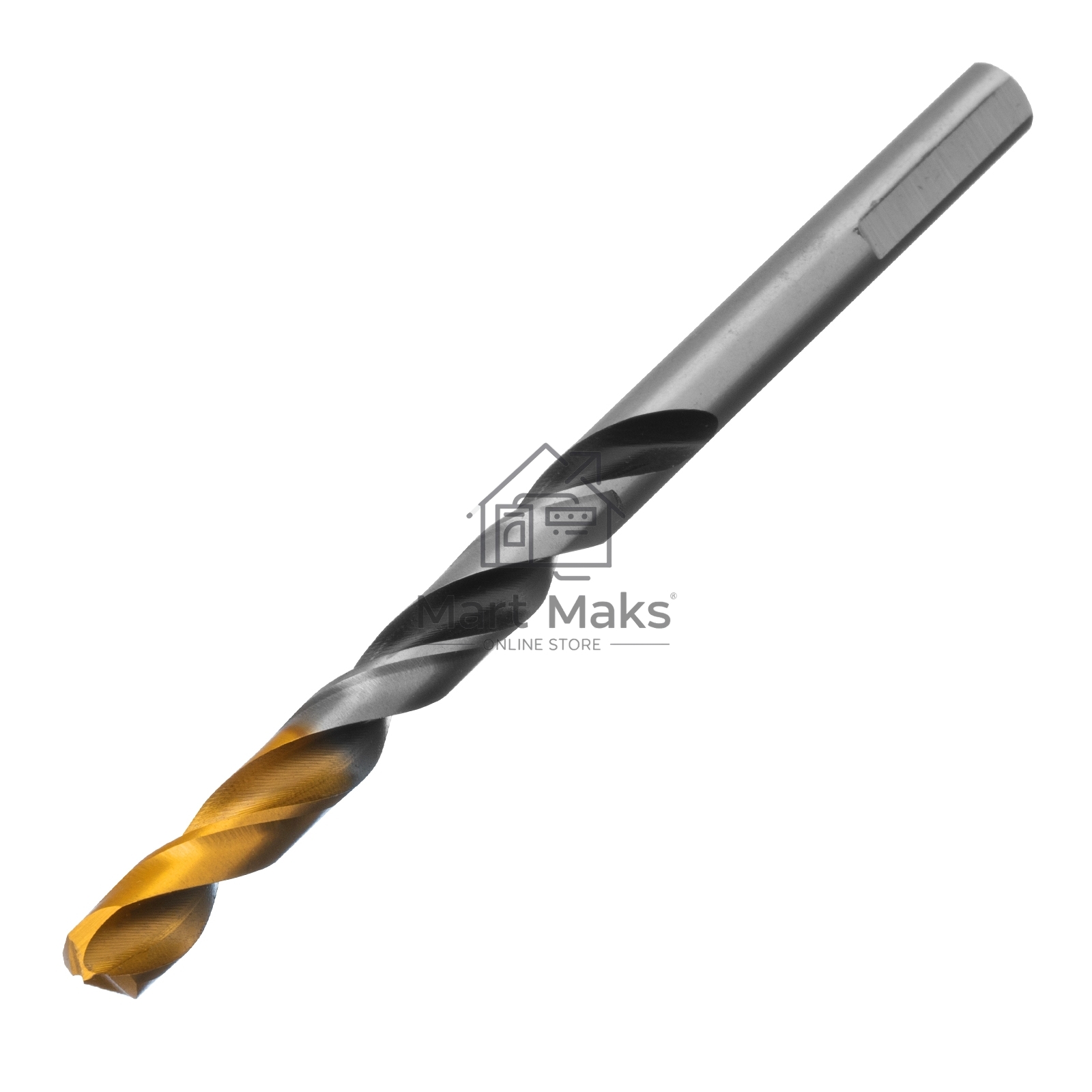 Сверло спиральное по металлу 7,0 x 109мм, Р6М5, Golden Tip, многогранная заточка Denzel