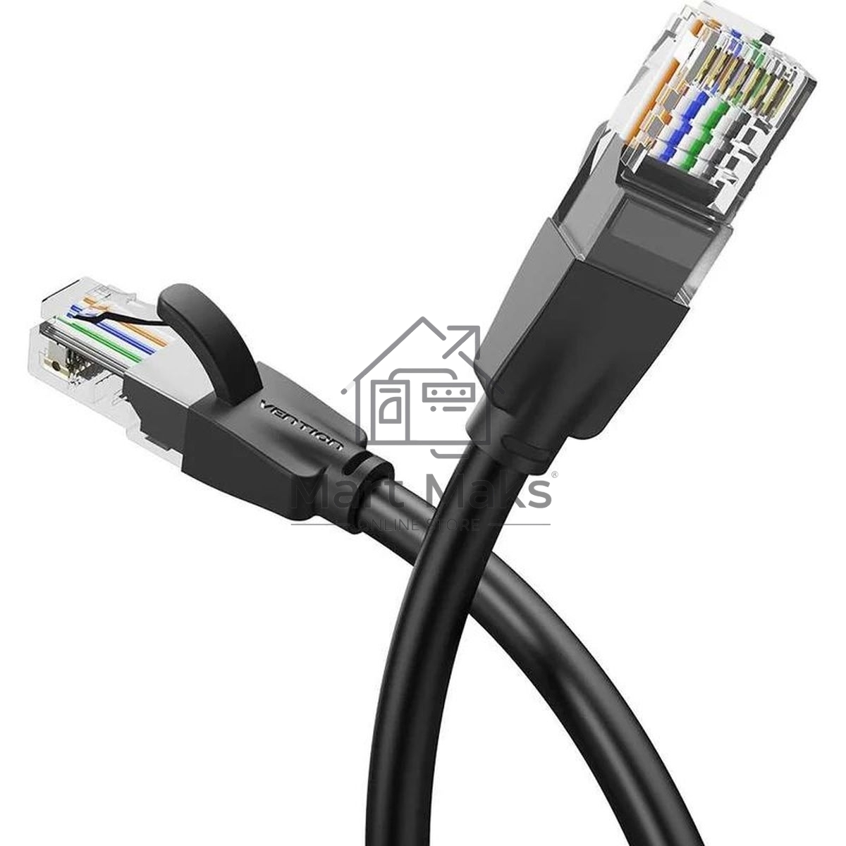Патч-корд Vention прямой UTP cat.6, RJ45 - 15м. черный