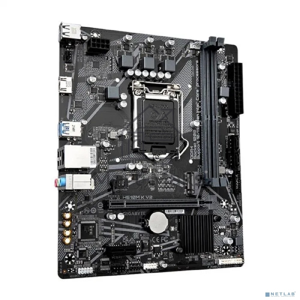 Материнская плата Gigabyte H510M K V2 (rev. 2.0), LGA 1200, Intel Q470, 2xDDR4, 2xSATA, 1xM.2, 1xPCIe 3.0 x16, 1xPCIe 3.0 x1, 1xHDMI, 1x 1Gb LAN, 2xUSB 3.2 Gen 1, 4xUSB 2.0, 3x3.5 мм, 7.1, Micro ATX