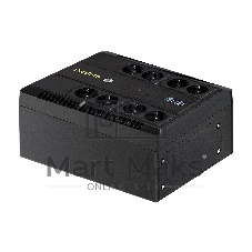 Источник бесперебойного питания ExeGate NEO Smart LHB-650.LCD.AVR.8SH.CH.RJ.USB 650VA/390W, LCD, AVR, 8*Schuko, RJ45/11, USB, 4*USB-порта для зарядки, черный