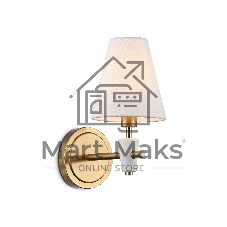 Настенный светильник Ambrella light LH75047 BS/WH латунь/белый E14 max 40W 230*140*270