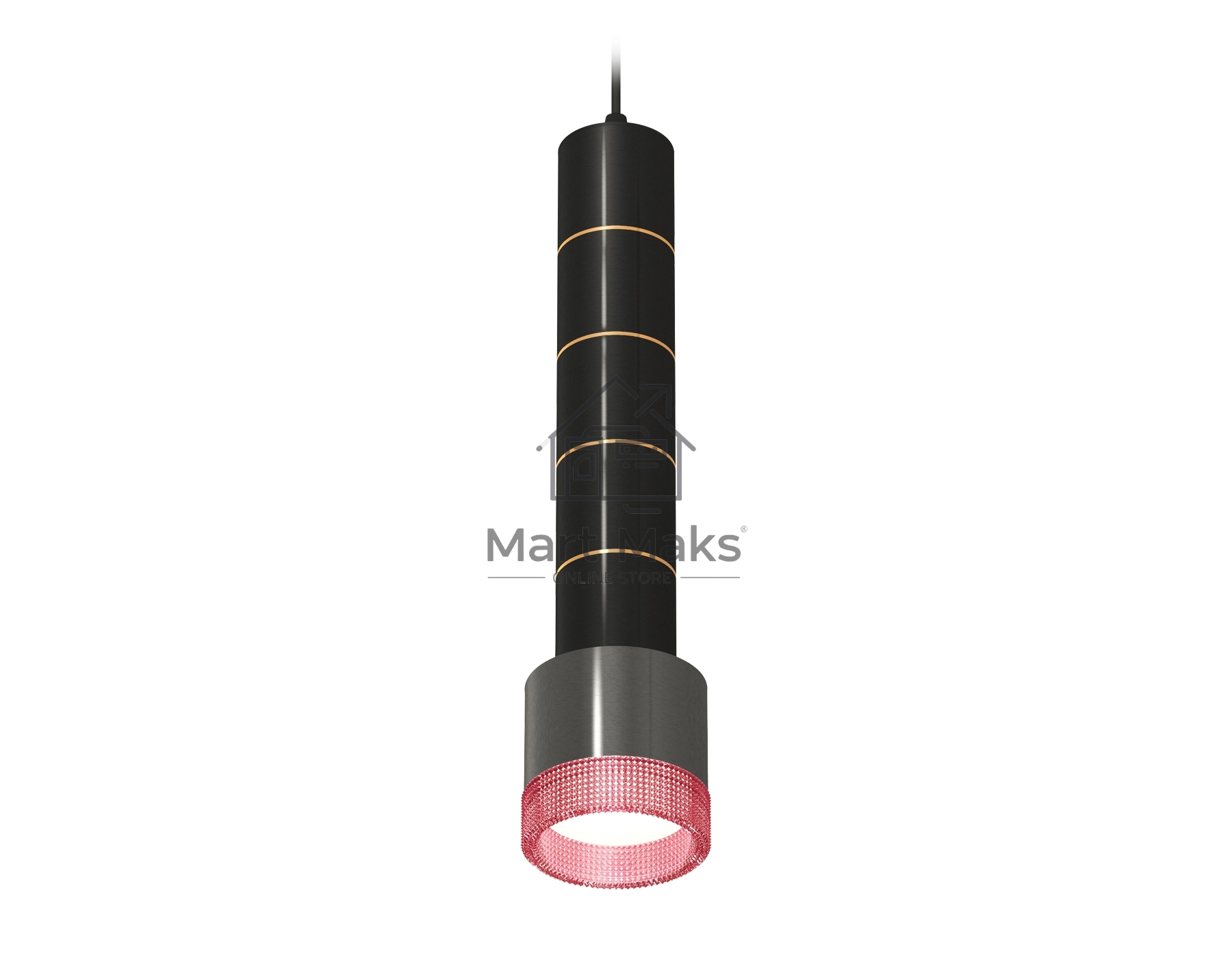 Светильник Ambrella Light XP8115015 DCH/PI черный хром/розовый GX53